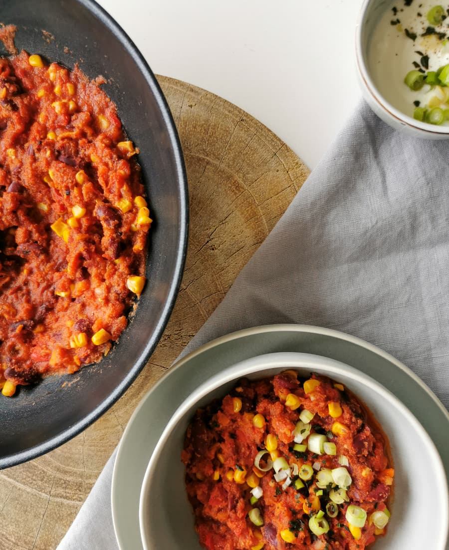 Veganes Chili sin Carne